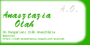 anasztazia olah business card